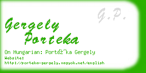 gergely porteka business card